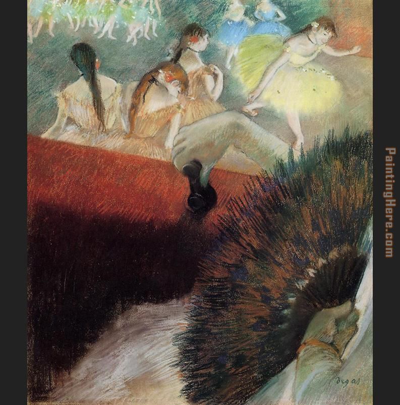 At the Ballet painting - Edgar Degas At the Ballet art painting